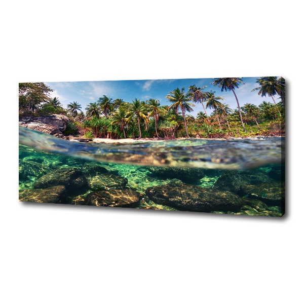 Canvas wall art Tropical beach