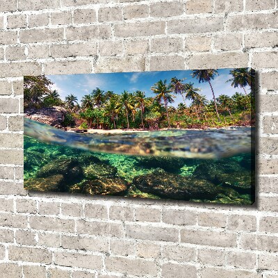 Canvas wall art Tropical beach