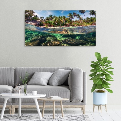 Canvas wall art Tropical beach