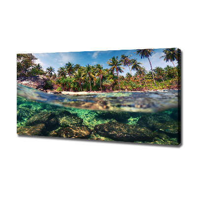 Canvas wall art Tropical beach