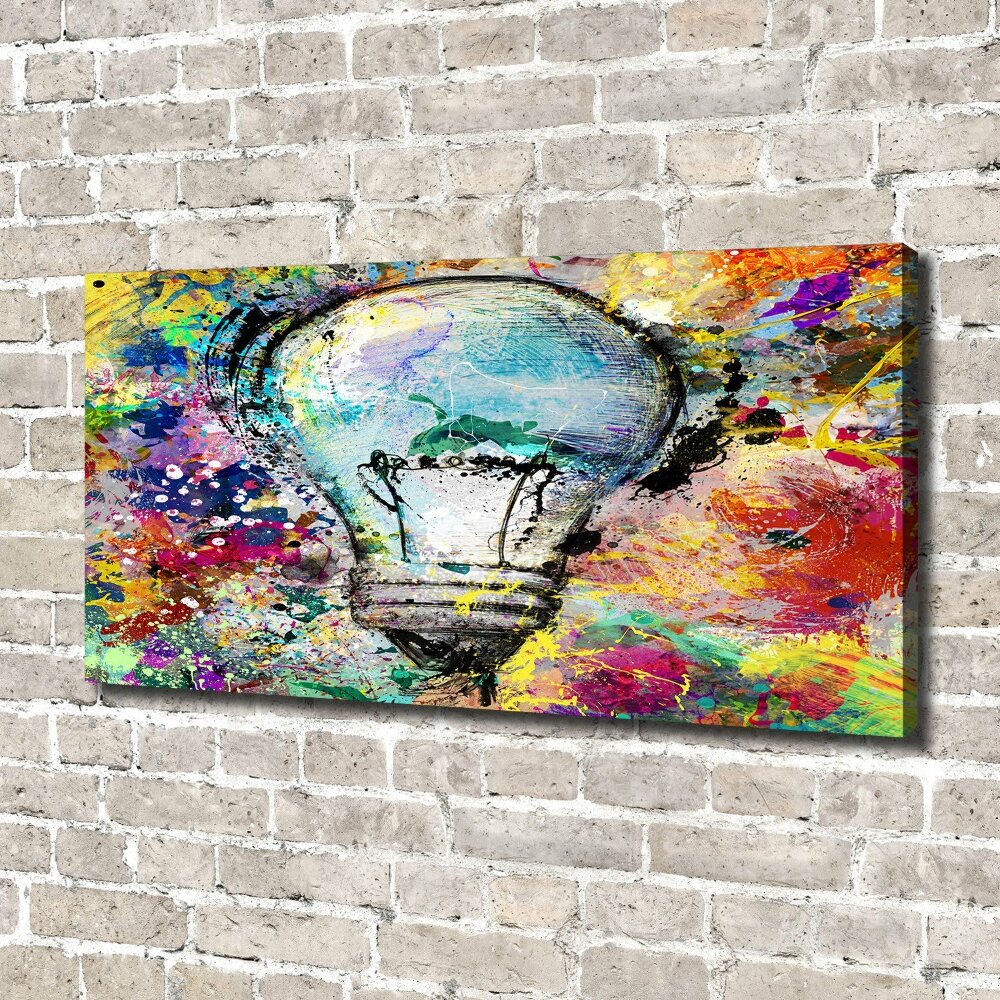 Canvas wall art Bulb