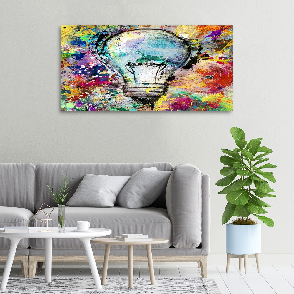 Canvas wall art Bulb