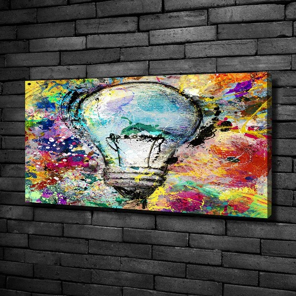 Canvas wall art Bulb