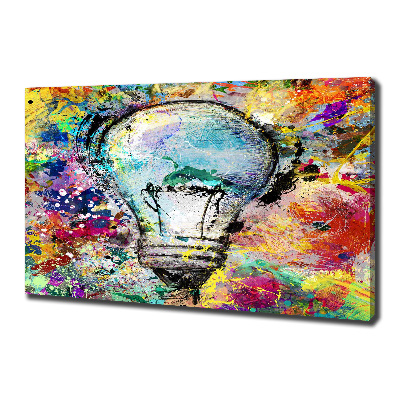 Canvas wall art Bulb