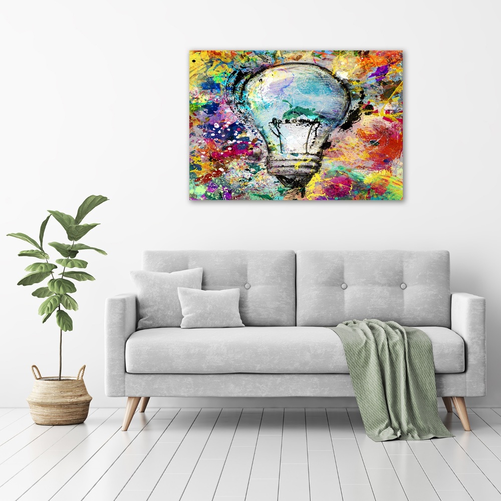 Canvas wall art Bulb