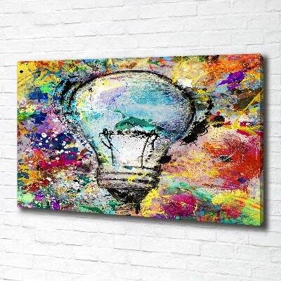 Canvas wall art Bulb