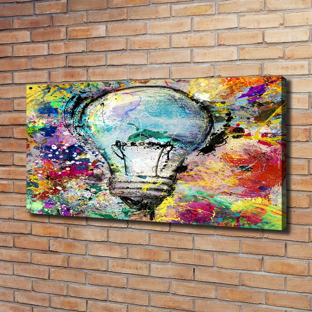 Canvas wall art Bulb