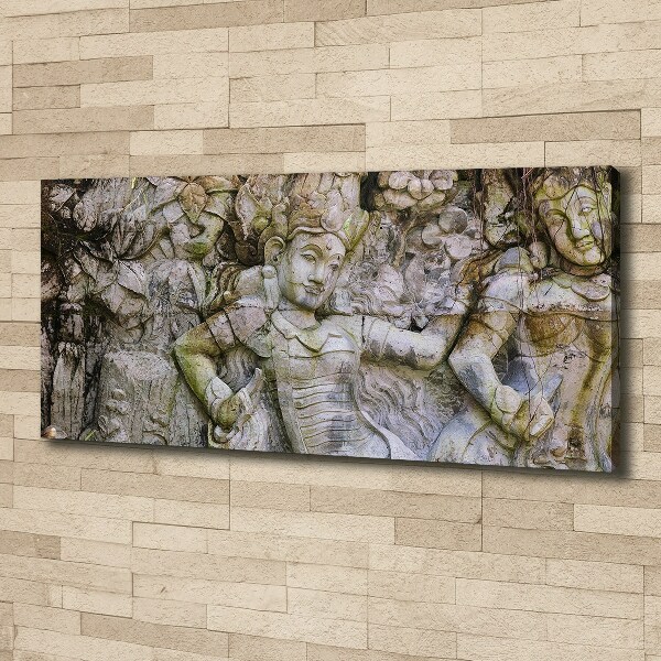 Canvas wall art Stone sculpture