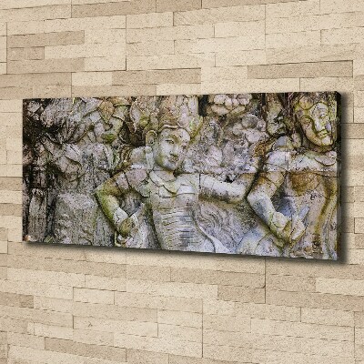 Canvas wall art Stone sculpture