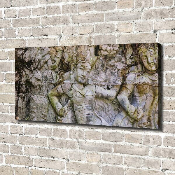 Canvas wall art Stone sculpture