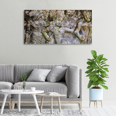 Canvas wall art Stone sculpture