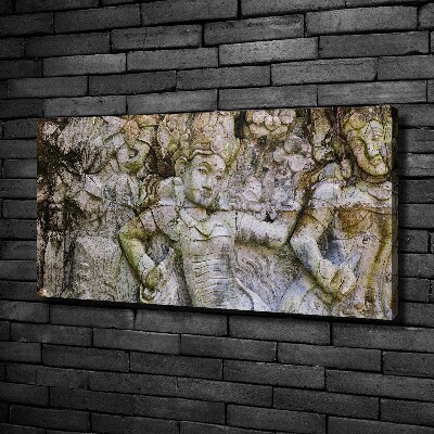 Canvas wall art Stone sculpture