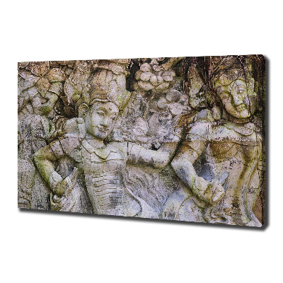 Canvas wall art Stone sculpture