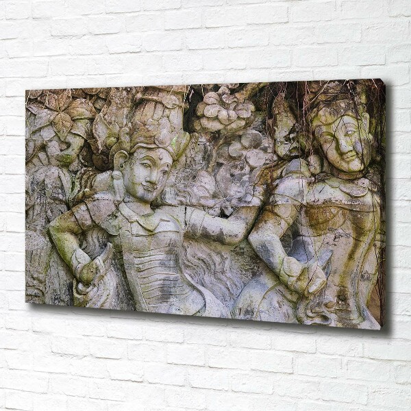 Canvas wall art Stone sculpture