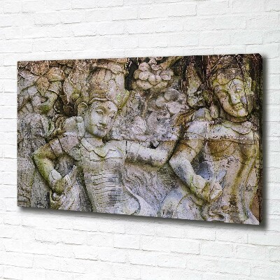 Canvas wall art Stone sculpture