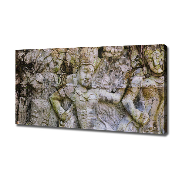 Canvas wall art Stone sculpture