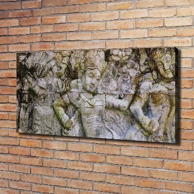 Canvas wall art Stone sculpture