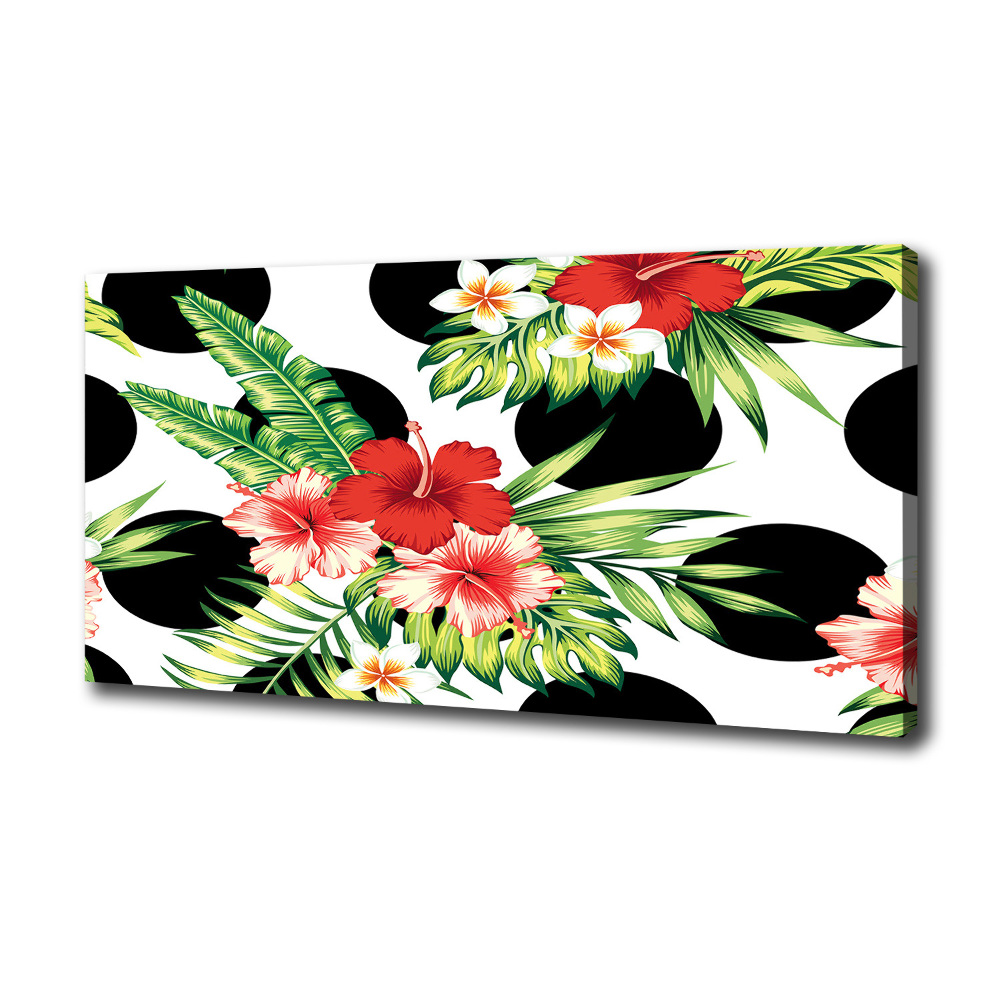 Canvas wall art Hawaiian flowers