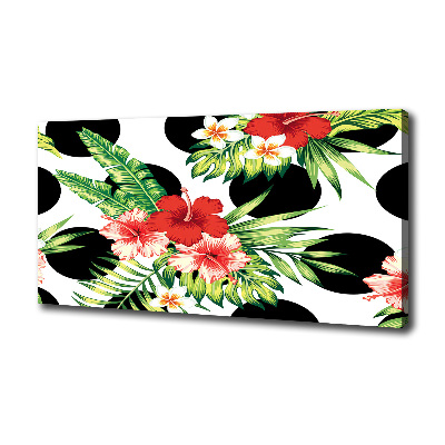 Canvas wall art Hawaiian flowers