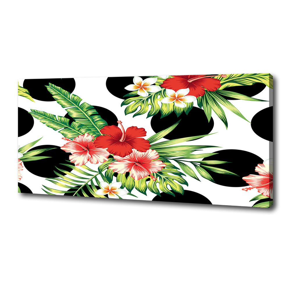 Canvas wall art Hawaiian flowers