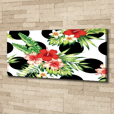 Canvas wall art Hawaiian flowers