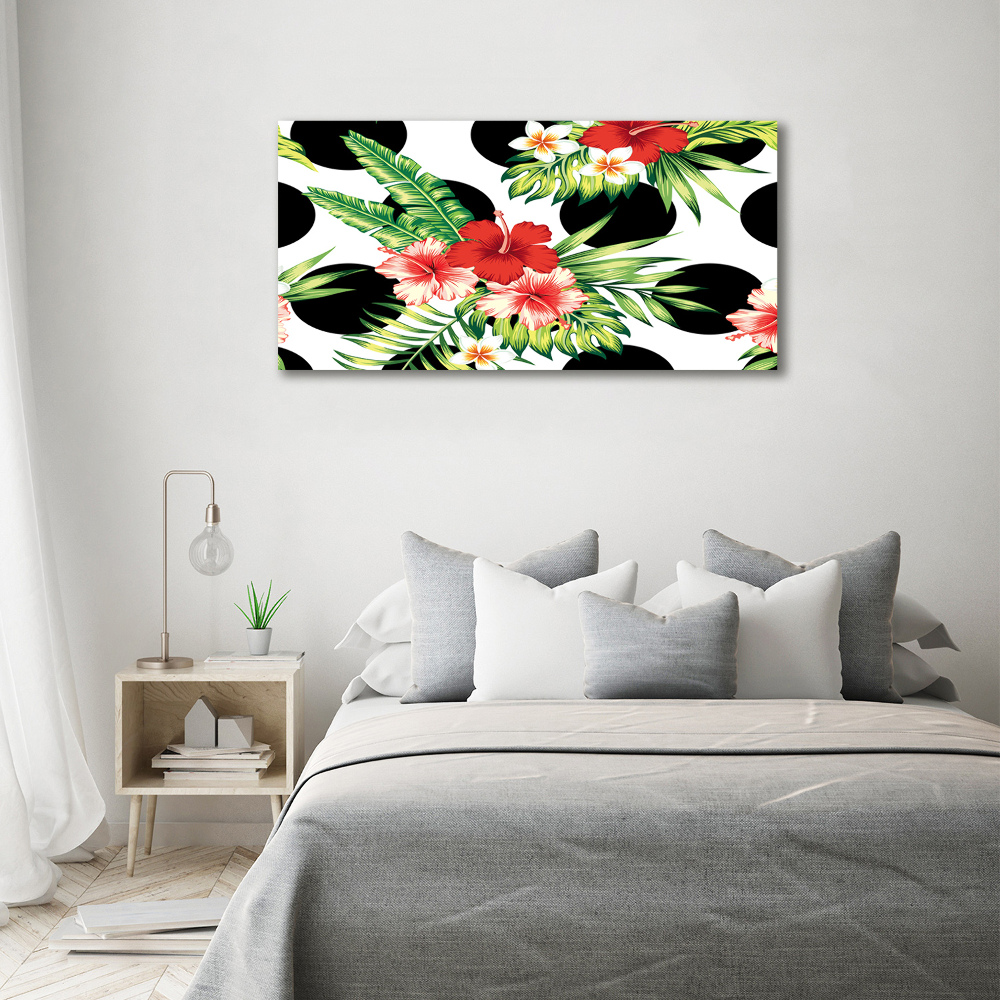 Canvas wall art Hawaiian flowers