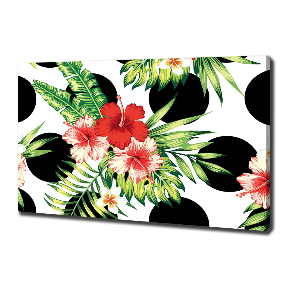 Canvas wall art Hawaiian flowers