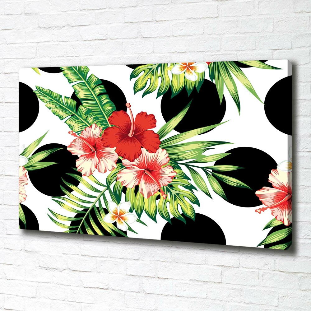 Canvas wall art Hawaiian flowers