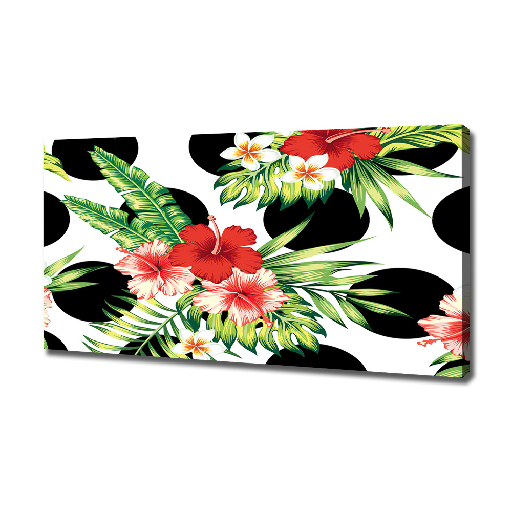 Canvas wall art Hawaiian flowers