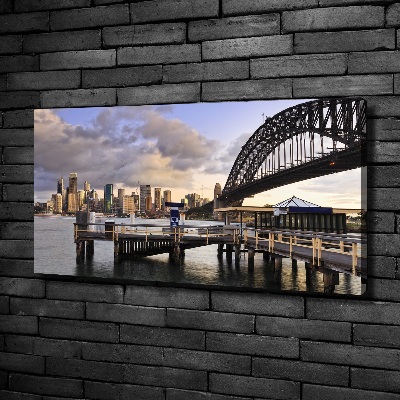 Canvas wall art Bridge in Sydney