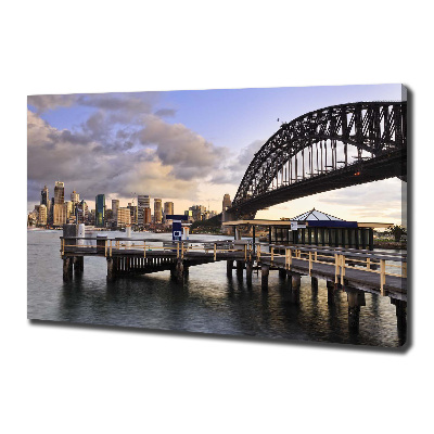 Canvas wall art Bridge in Sydney