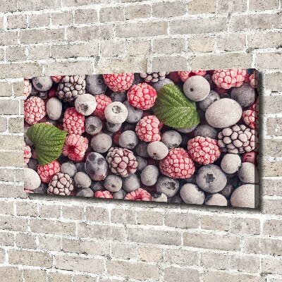 Canvas wall art Frozen forest fruit