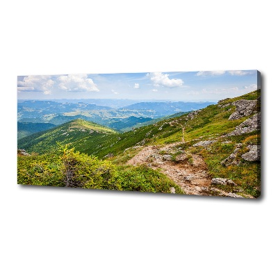 Canvas wall art Green hills