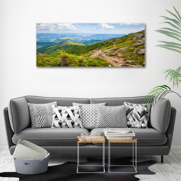 Canvas wall art Green hills