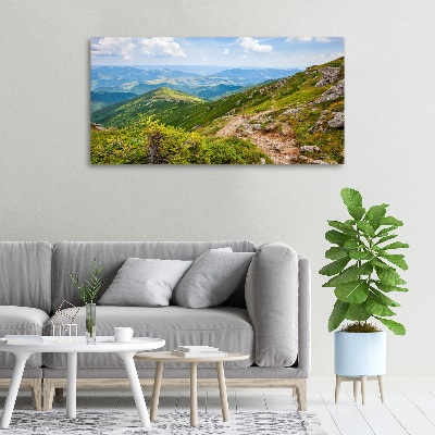 Canvas wall art Green hills