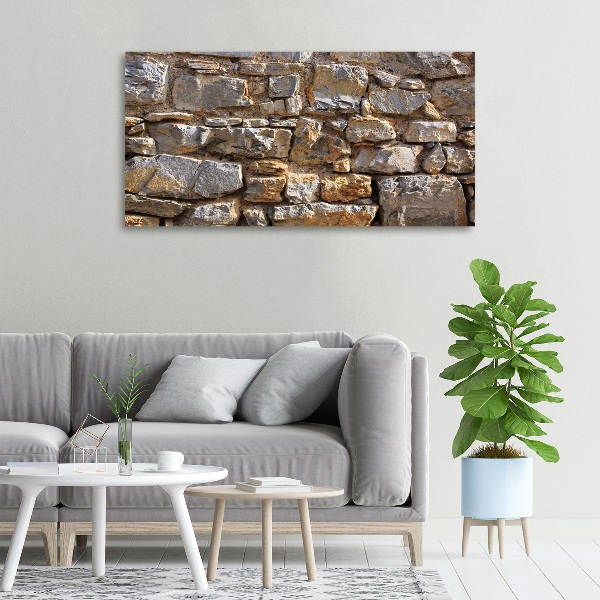 Canvas wall art Stone wall