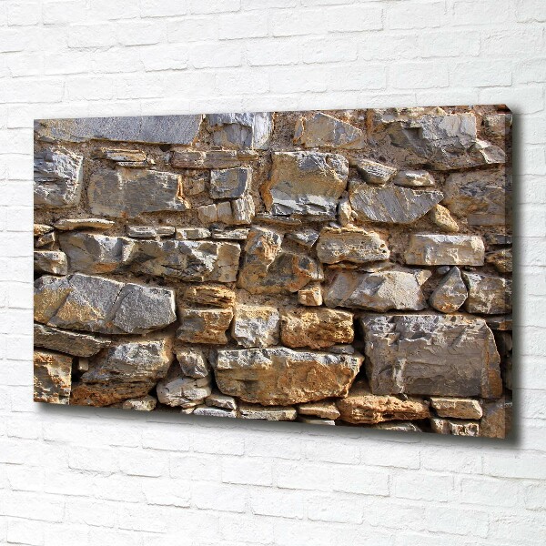 Canvas wall art Stone wall