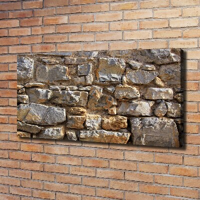 Canvas wall art Stone wall