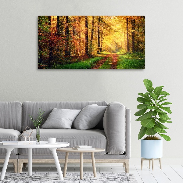 Canvas wall art Forest in autumn