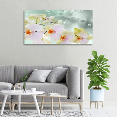 Canvas wall art White orchid