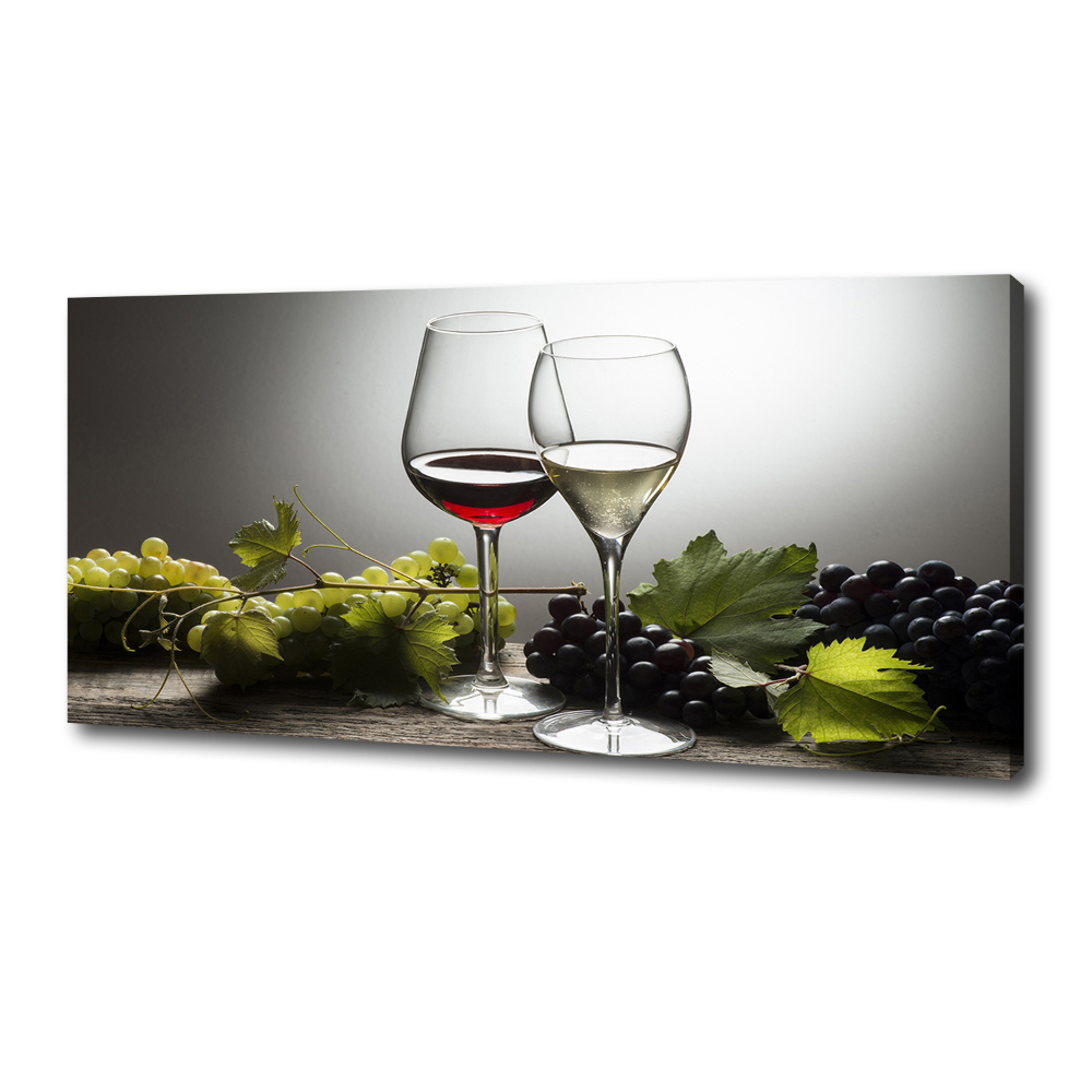 Canvas wall art Wine and grapes