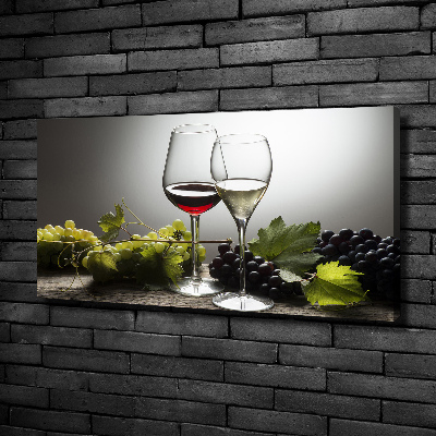 Canvas wall art Wine and grapes