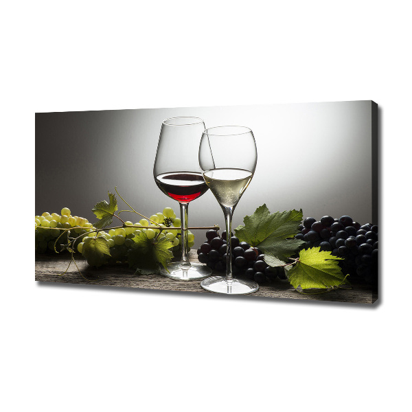 Canvas wall art Wine and grapes