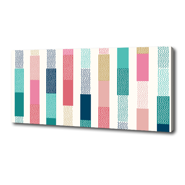 Canvas wall art Colorful stripes