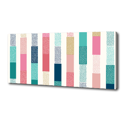 Canvas wall art Colorful stripes