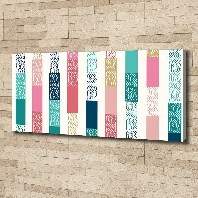 Canvas wall art Colorful stripes