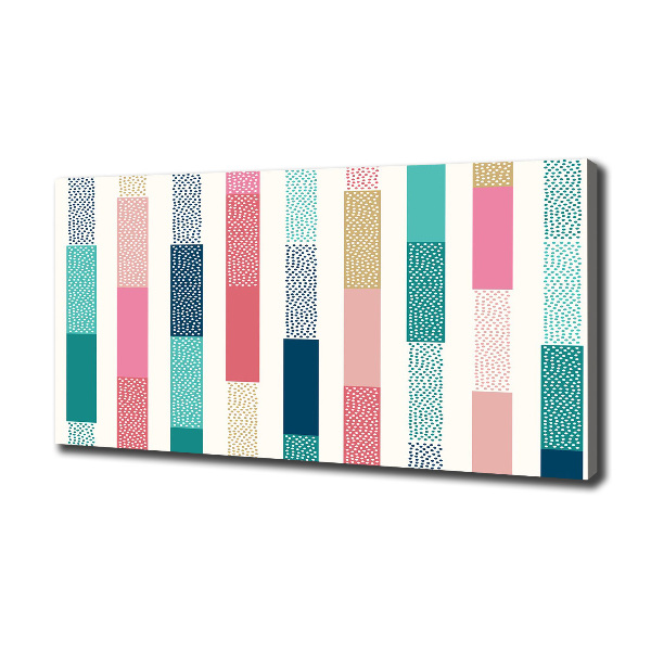 Canvas wall art Colorful stripes