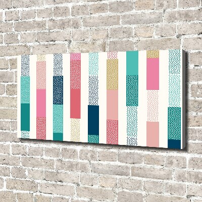 Canvas wall art Colorful stripes