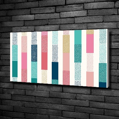 Canvas wall art Colorful stripes