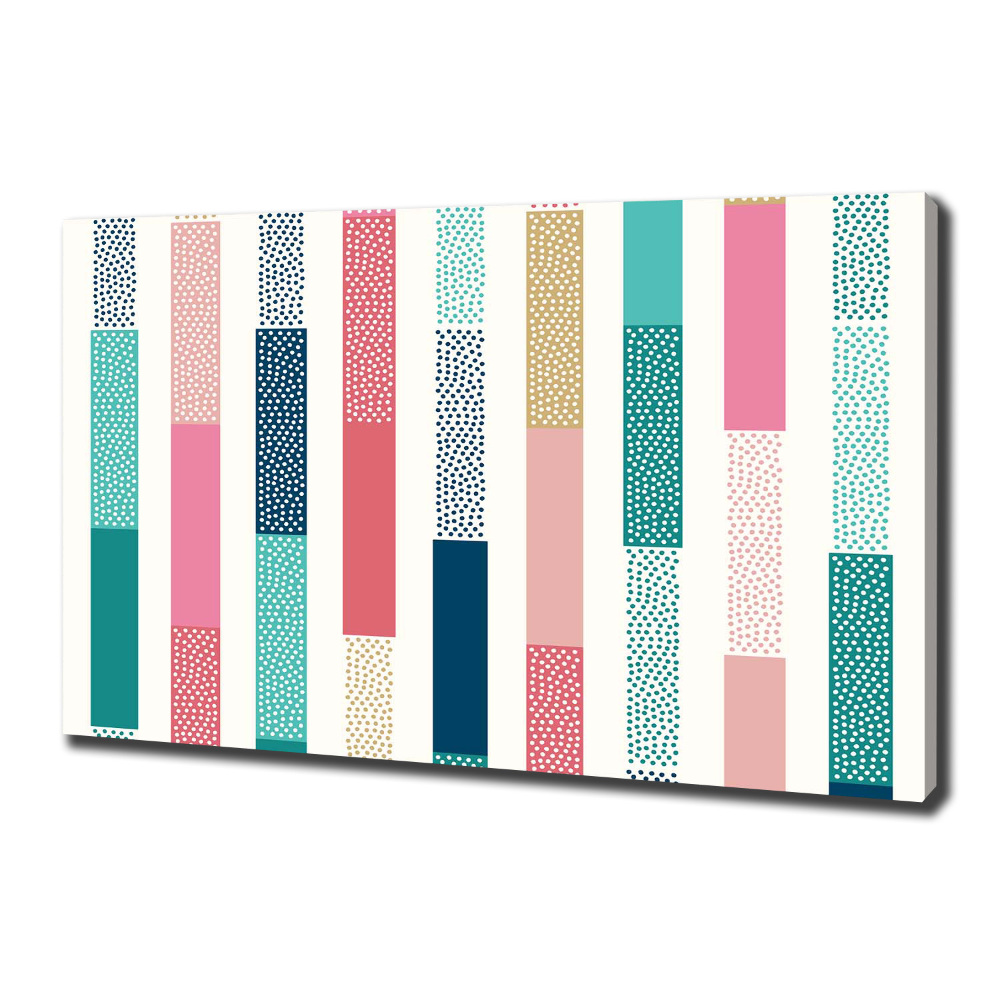 Canvas wall art Colorful stripes